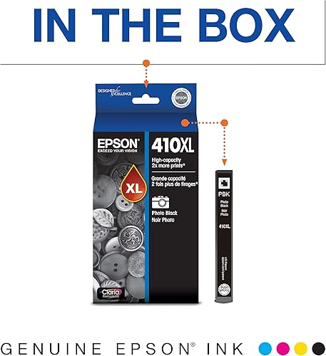 Miniatura 6 de Epson 410 Claria Premium Ink Standard & Combo de alta capacidad para impresoras de la serie XP
