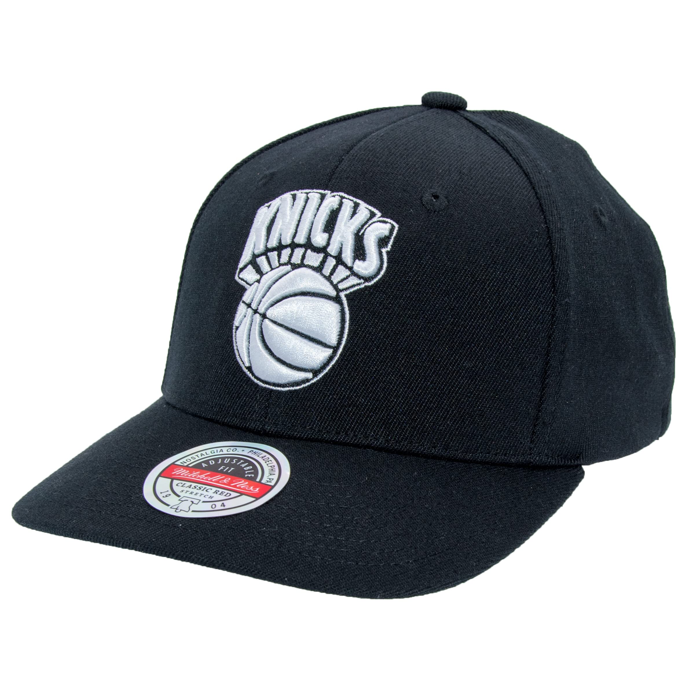 Mitchell & Ness NBA Blk & Wht Logo Classic Red - New York Knicks, Black
