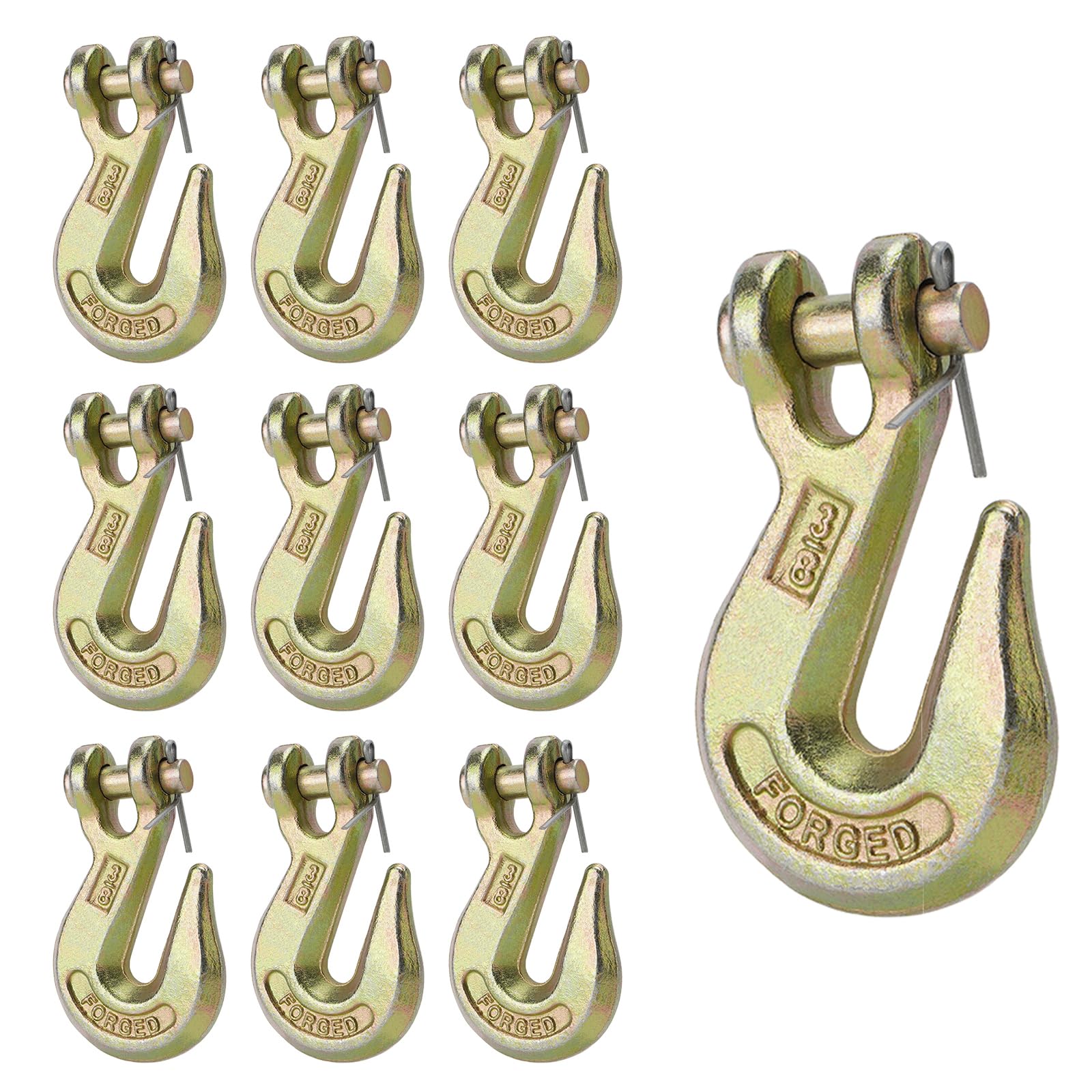 Gancio per catena da 9,5 mm, gancio per gru, gancio per rimorchio, 2993 kg