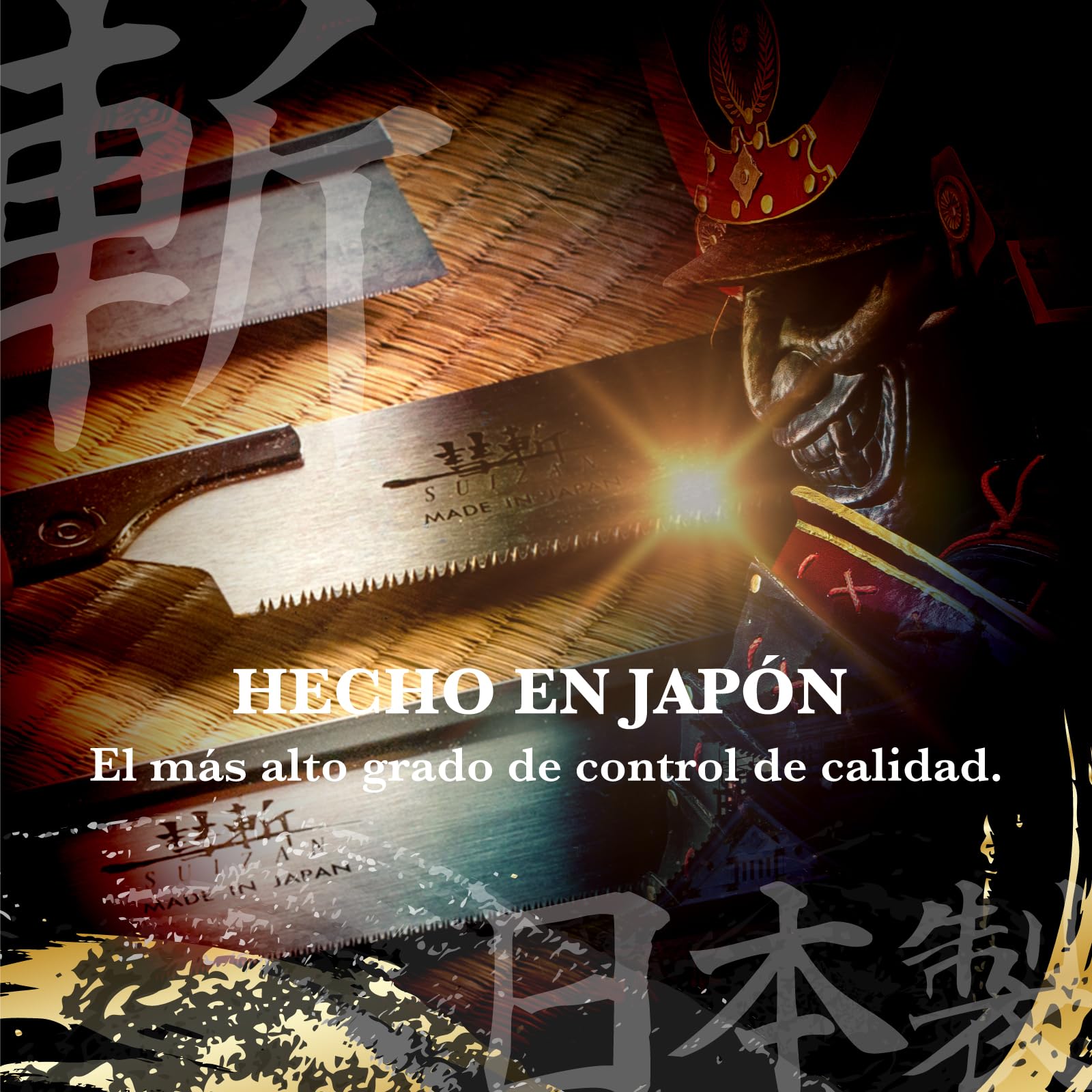 SUIZAN Kataba Sierra japonesa de un solo filo 265mm - Serrucho de mano profesional Herramientas carpinteria madera