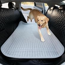 Backseat Dog Bed for Car Back Seat, Dog Mat for Car Backseat Pet Bed Mat, Non-Slip Travel Pet Mat, Fit for Backseat Extenders and Trucks Suvs Grey, 27.5x55 Inch