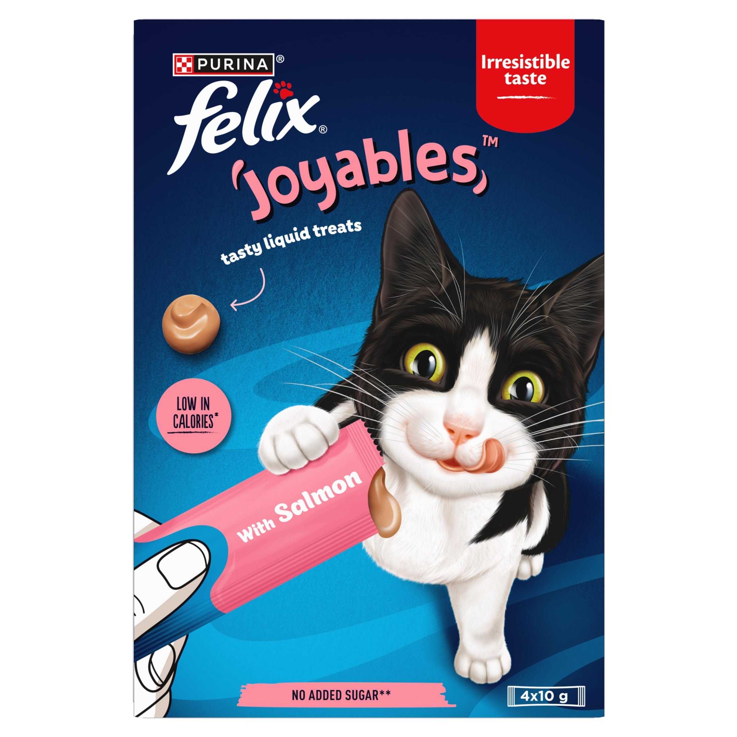 FELIX Joyables Salmon Liquid Cat Treat 4x10g
