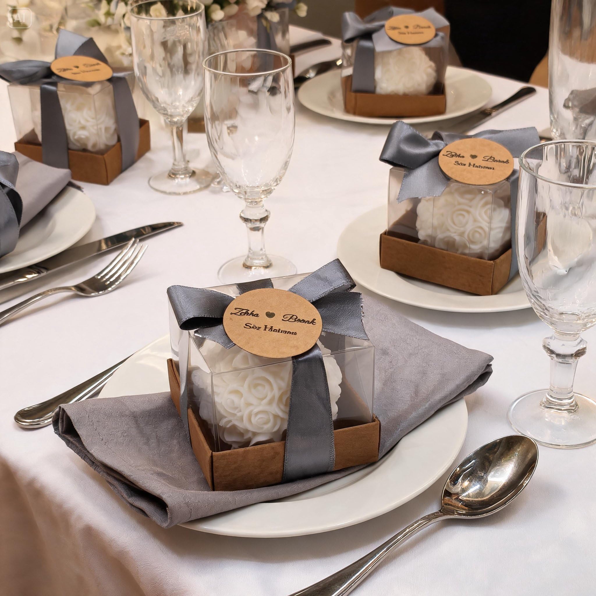 bomboniere matrimonio, Rosa pezzi candele profumate bomboniere battesimo, anni ragazzo, comunione, cresima, anniversario di, compleanno bigliettini (bianco, set di 20)