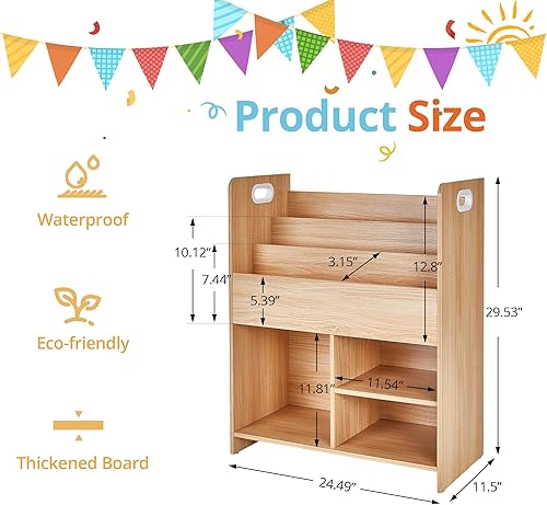 Miniatura 2 de VECELO Estantería de 3 cubos, estante de almacenamiento personalizado de 2 niveles, estantería con diferencia de altura que se adapta a las tapas