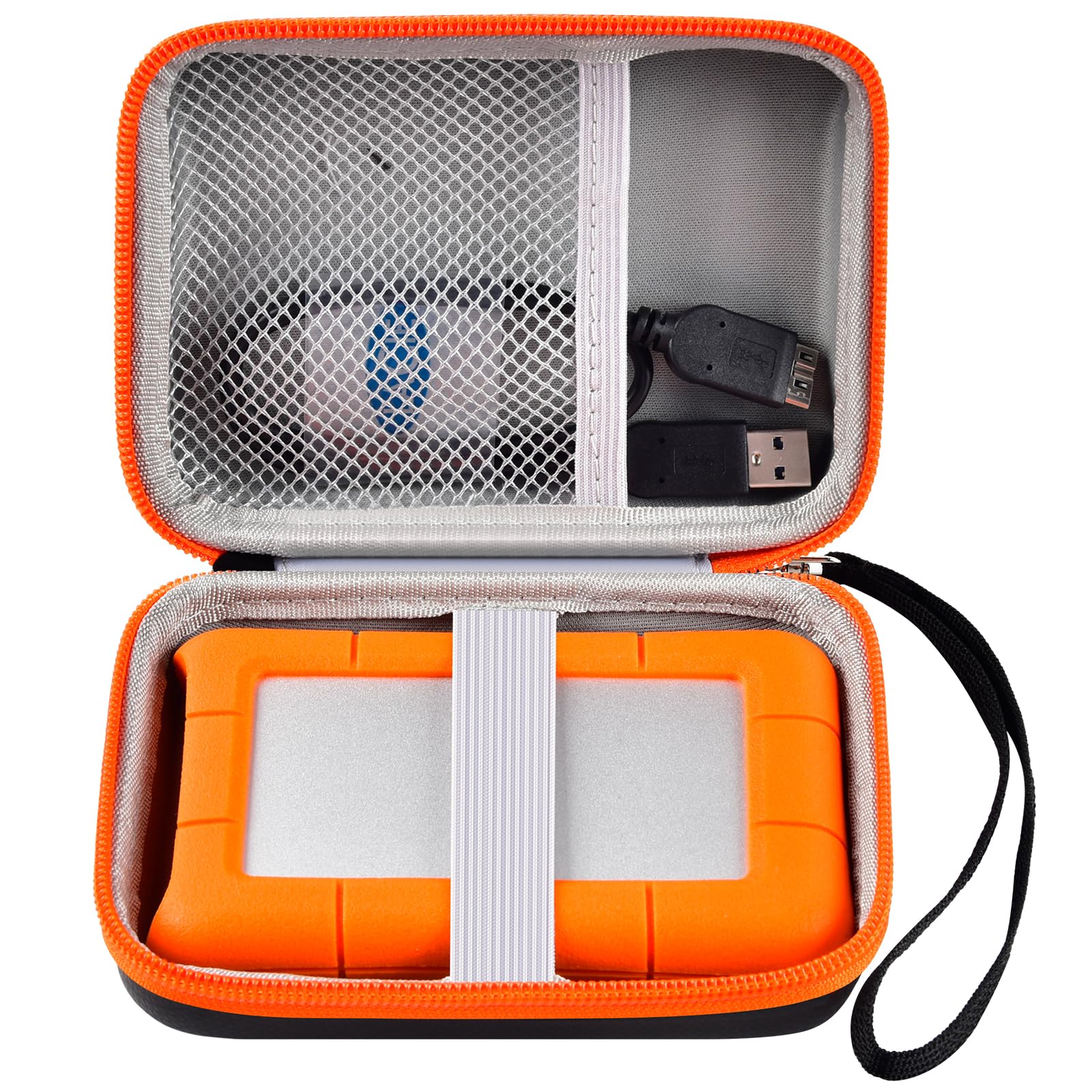 Casmilee Custodia per disco rigido LaCie Rugged/Rugged Mini 1TB/ 2TB/ 4TB/ 5TB Portable Hard Drive External HDD – Solo Borsa