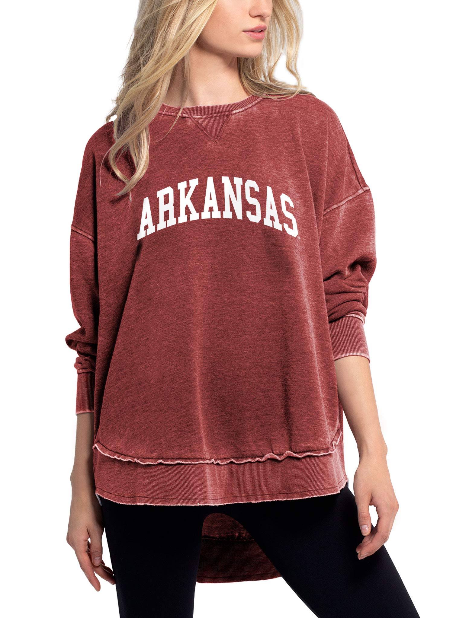 chicka-d Women's Burnout Campus Pullover