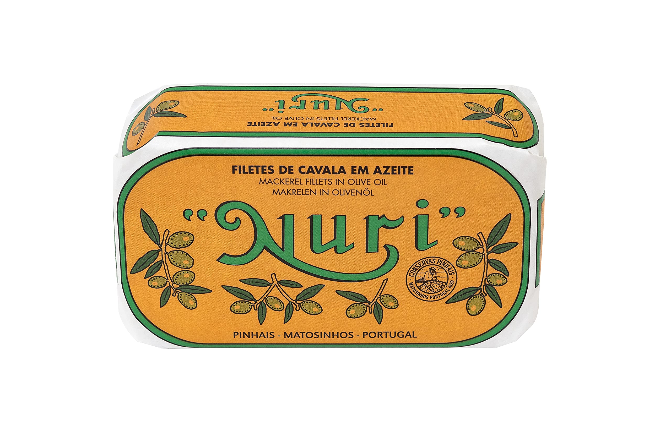 NURI Mackerel Fillet in Olive Oil 4.4 oz can (Mackerel Fillet Olive Oil)