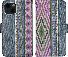 Case for iPhone16e with belt notebook type cover smartphone case smartphone cover di820(A) ethnic denim ethnic style native mobile phone case mobile cover notebook type cover notebook type cover