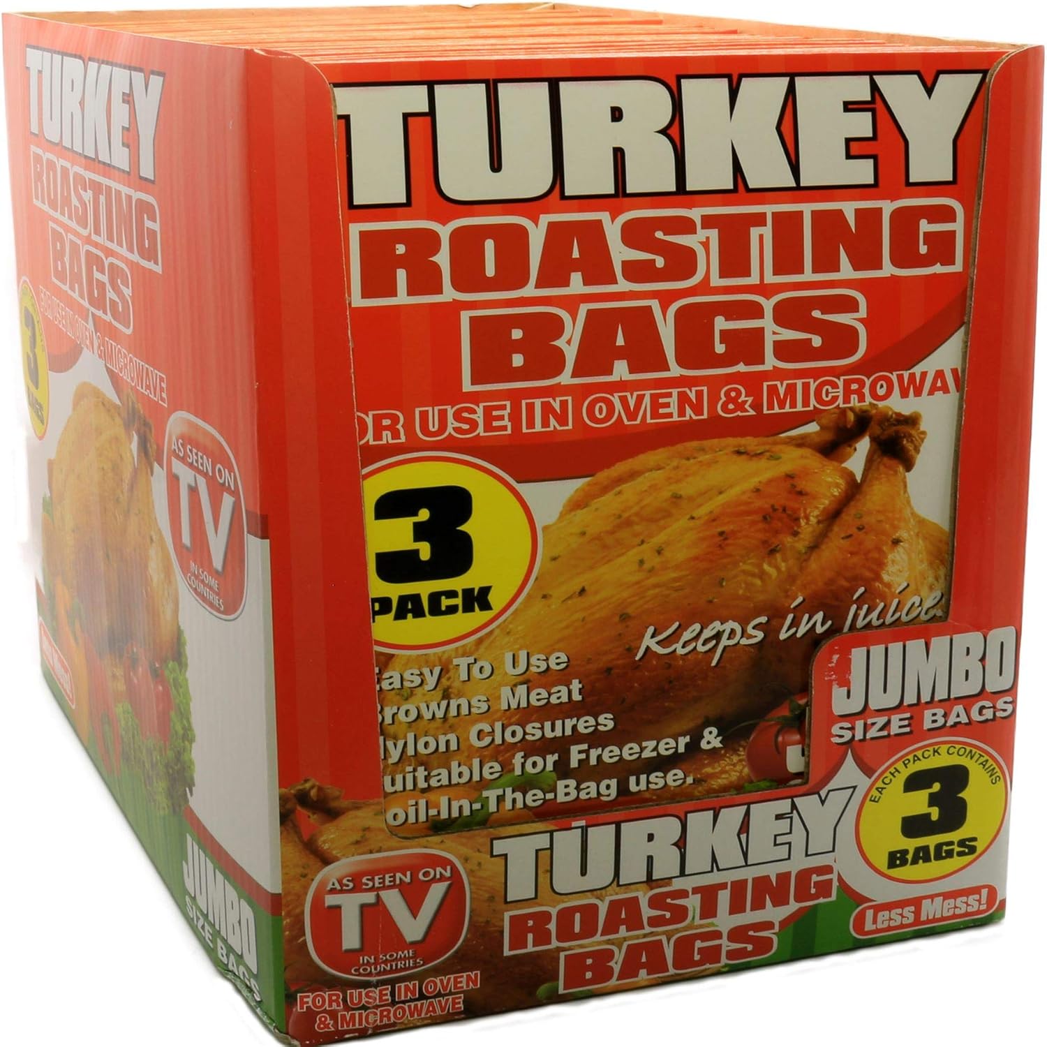 30x Oven Roasting Bags 'As Seen On TV' Easy to Use, Seals in Juices