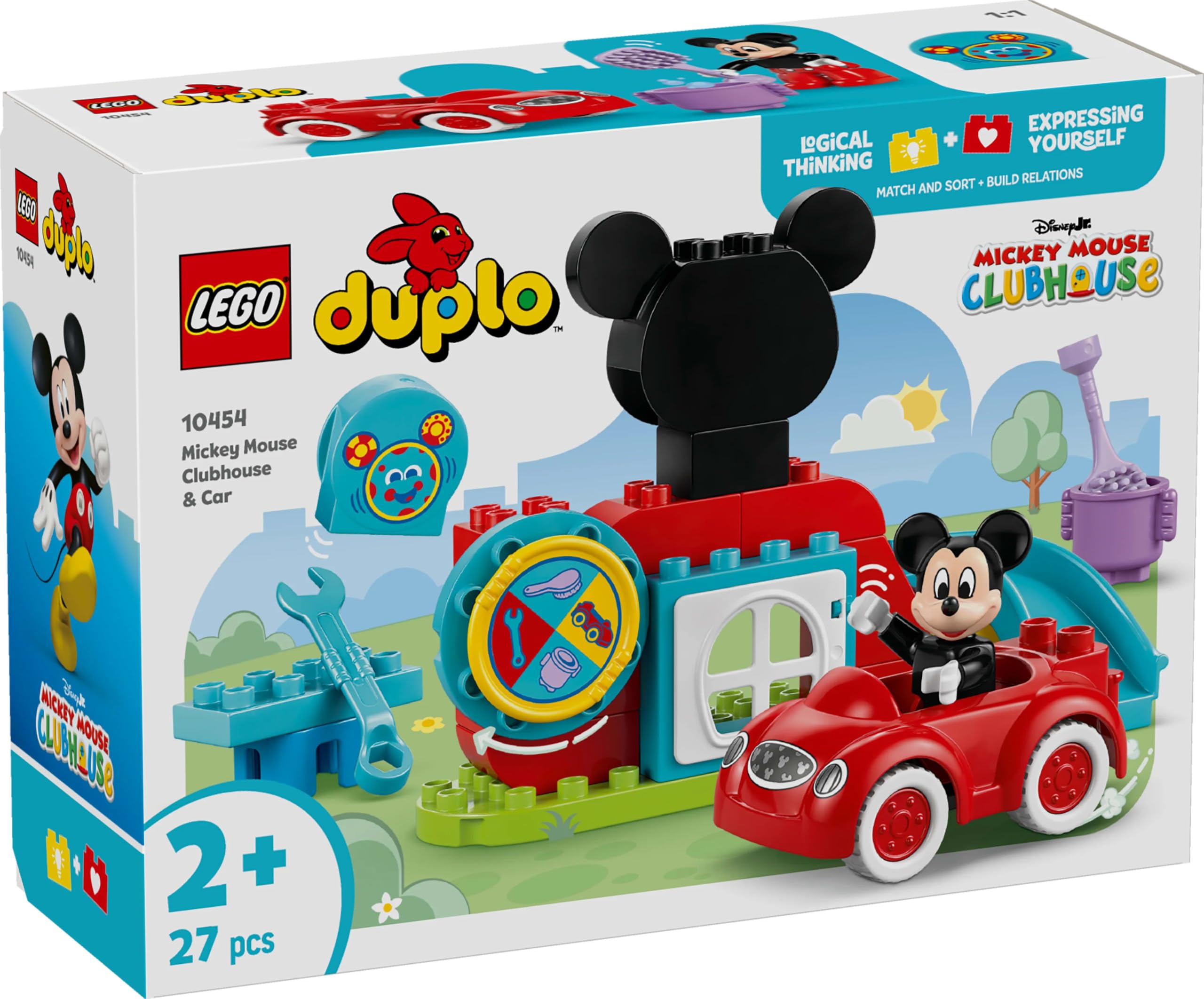 LEGO DUPLO Disney Mickey Fare’nin Kulüp Evi ve Arabası 10454