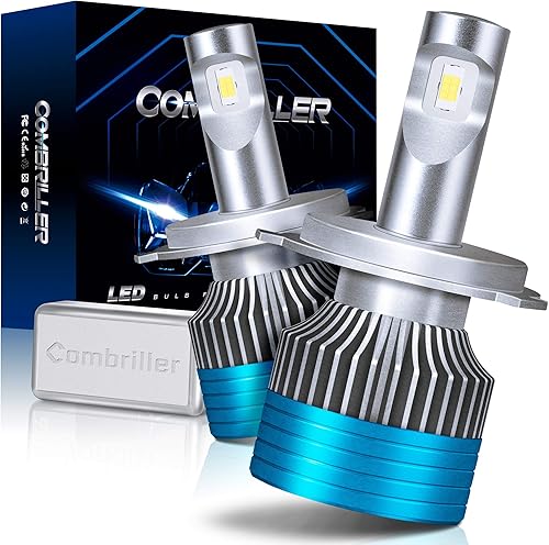 Miniatura 1 de Combriller H4 9003 - Bombillas LED para faros delanteros de 6500 K color blanco xenón Canbus H4 9003 bombillas LED para faros delanteros de 16000 lm