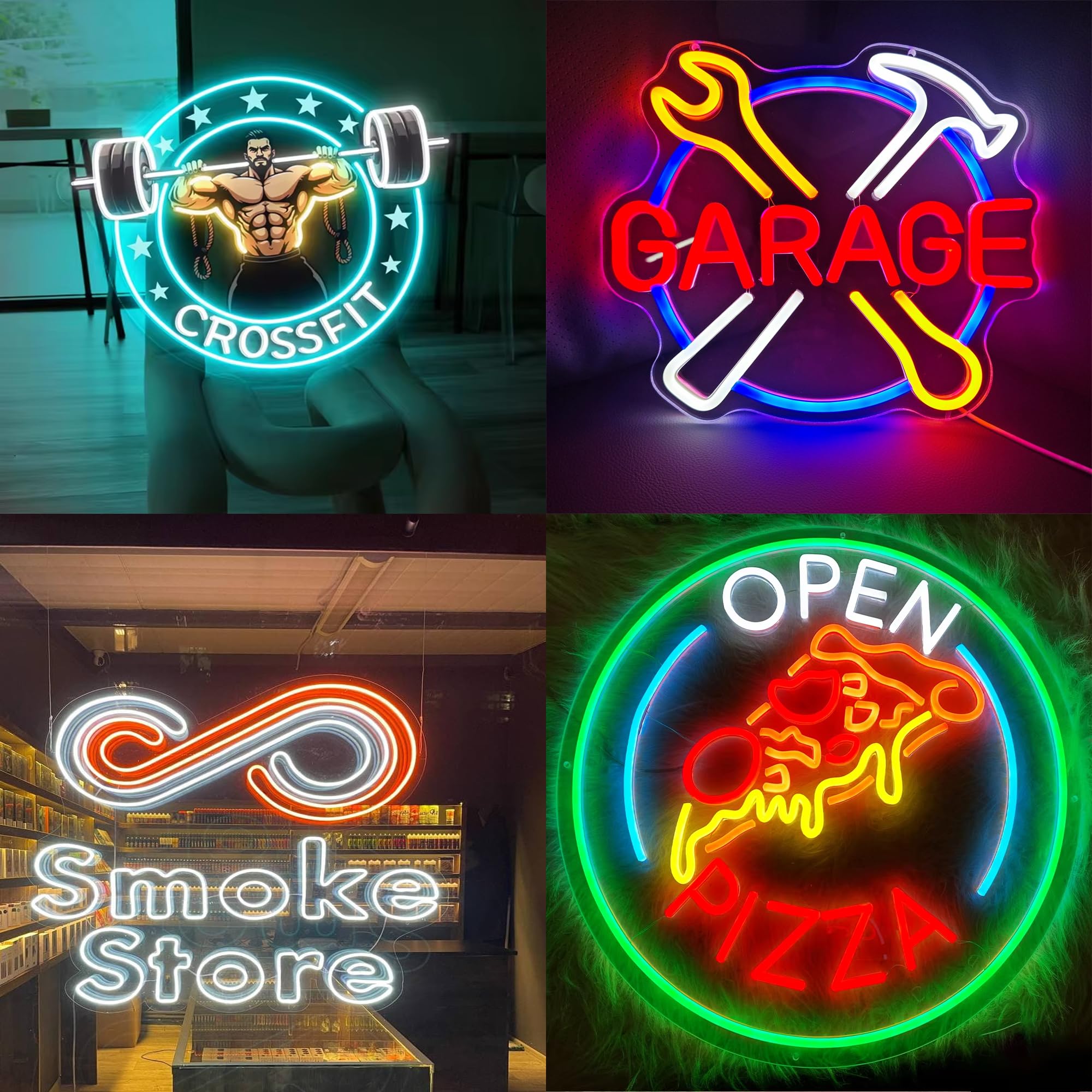 Logo Insegne al neon personalizzate UV Stampato Neon Design personalizzato dimmerabile personalizzato LED Neon Light Up Sign per Azienda Decorazione della parete Negozio Bar Unghie Azienda