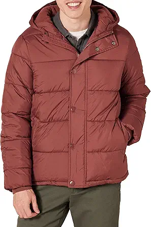 Amazon Essentials Men's Heavyweight Hooded Puffer Coat