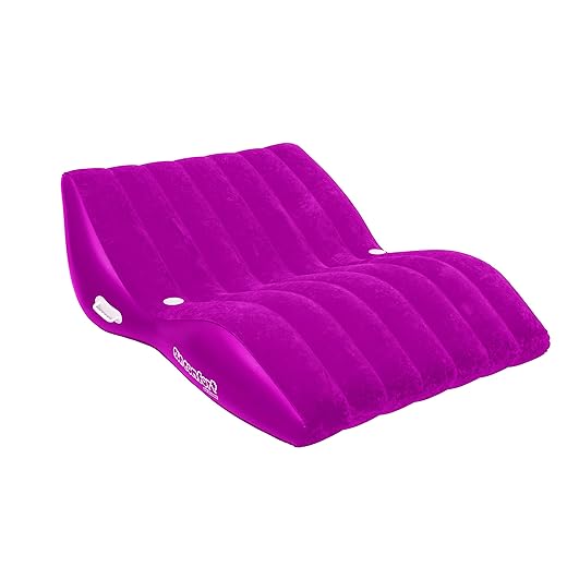 SUN COMFORT COOL SUEDE Double Zero Gravity Lounge, Raspberry