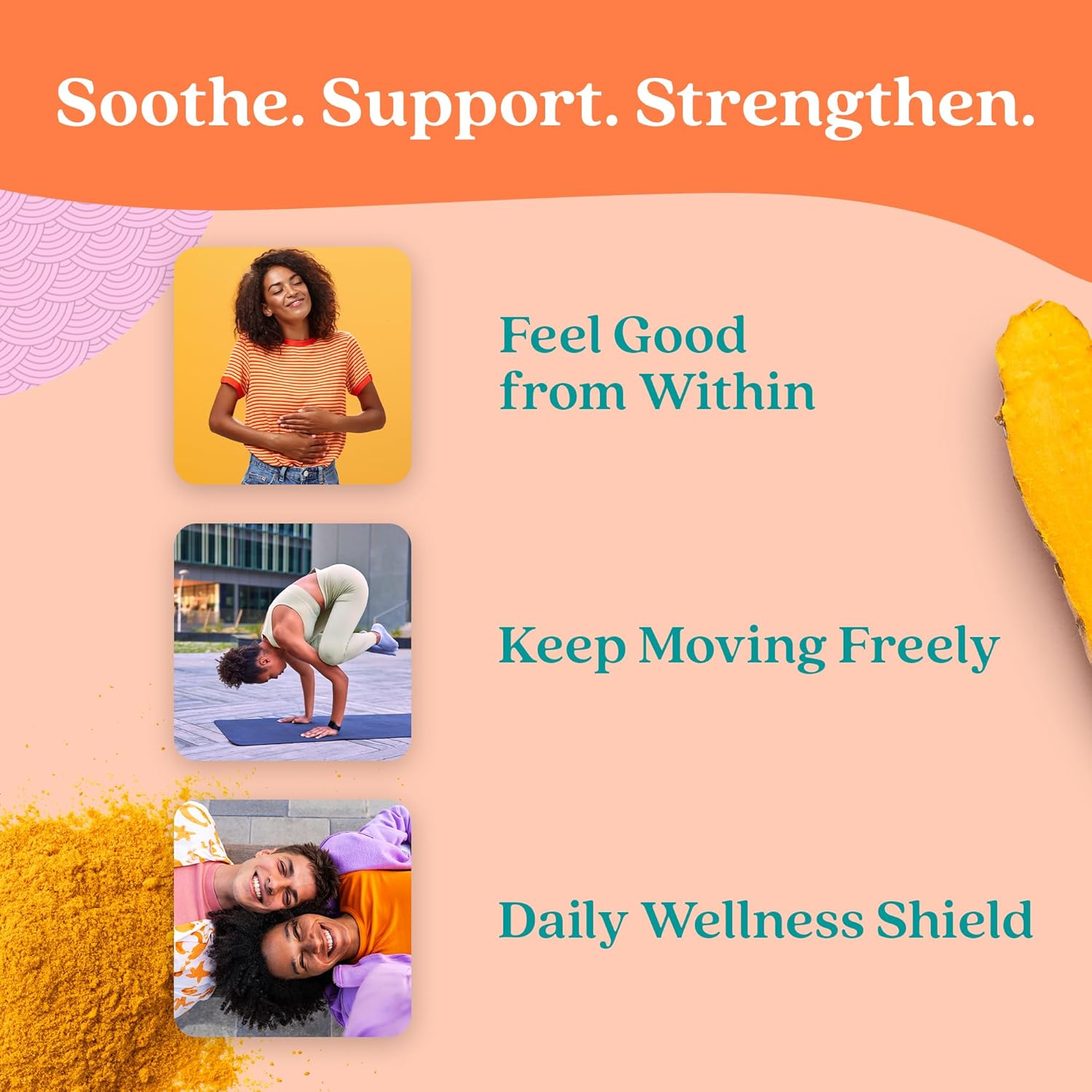 Further Food Superfood Turmeric Root Powder - Maximum Absorption, Natural Immune Booster, Golden Milk Blend, Sugar Free, Keto, Vegan, Non-GMO, 6.35 Oz