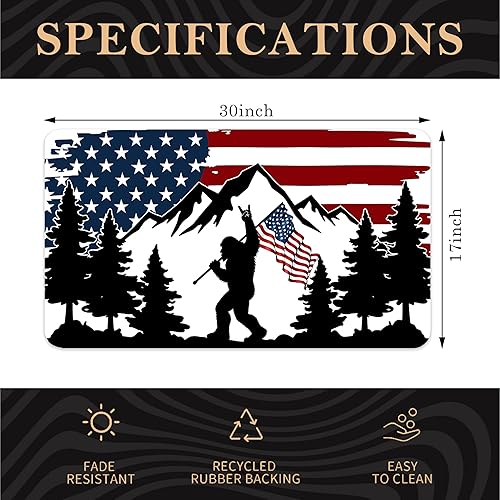 Miniatura 128 de Tapete divertido para puerta de campamento de 17 x 30 pulgadas, regalos de campamento para mujeres, alfombras de cámper para interior, alfombra