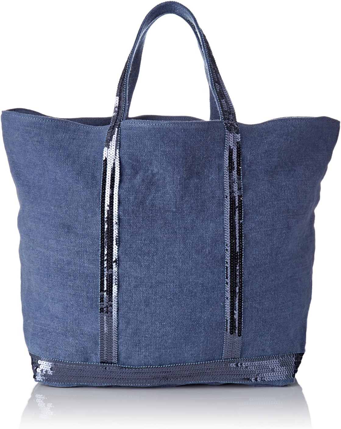 VANESSA BRUNO Women's Cabas Medium + Lin Et Paillettes Bag