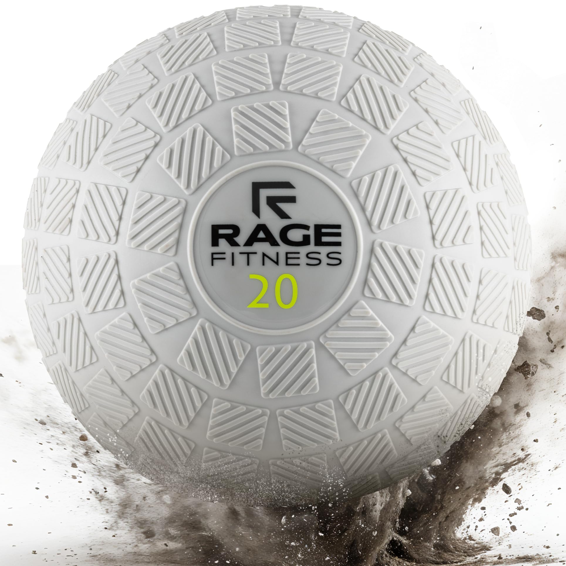 Rage Fitness Slam Balls - 10, 15, 20 lbs Medicine Balls - Tread Texture for Firm Grip - Full Body Workout, Dynamic Weight Balls for Exercise, Strength, Conditioning, Cardio, Core Workouts and Smash