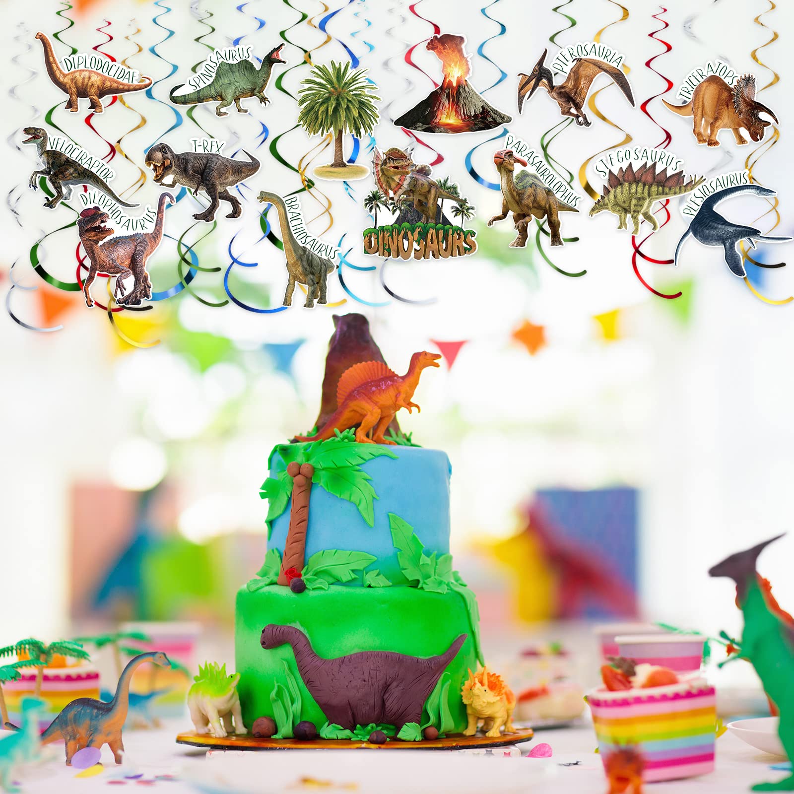 Cartone Dinosauro Sinoceratops A Grandezza Naturale 1,2m - Ritaglio In PVC Per Decorazioni Feste: Il Dinosauro Giurassico Per Feste E Foto! - 5