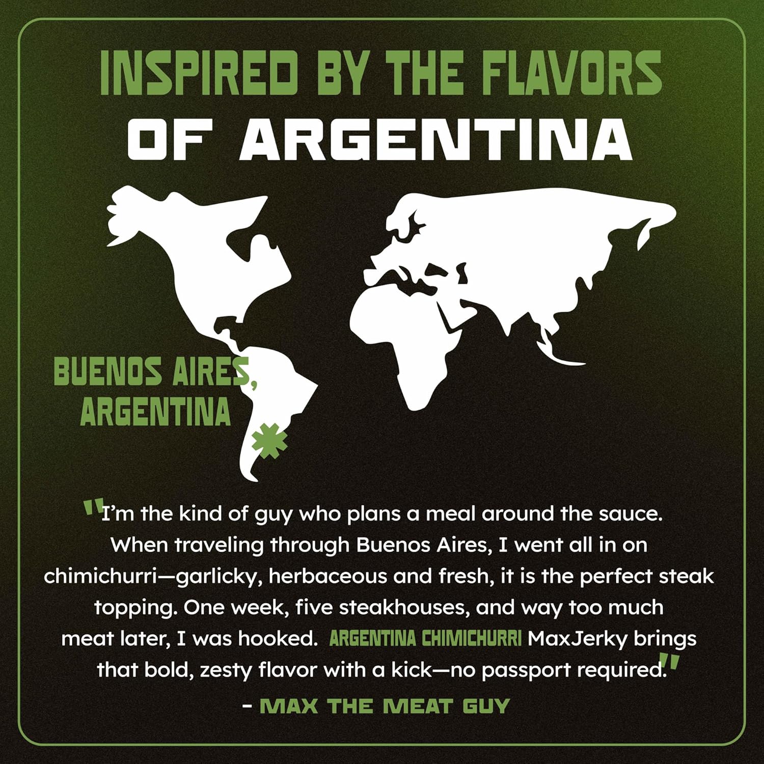 MaxJerky Argentina Chimichurri Beef Sticks – Herb-Seasoned Gourmet Jerky Snack – High Protein, Low Calorie, Gluten Free Snack - 10 Ounces