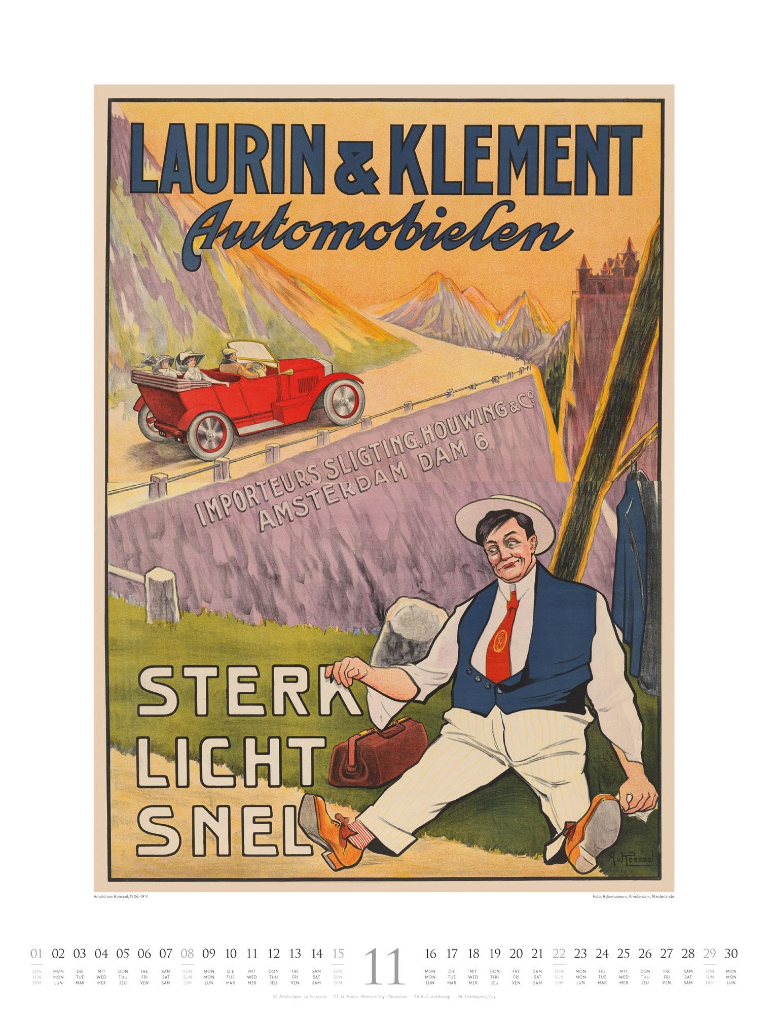 Plakate & Poster Kalender 2026 | Vintage Kunst-Kalender im großen Hochformat (50x66 cm) | Historische Plakatkunst