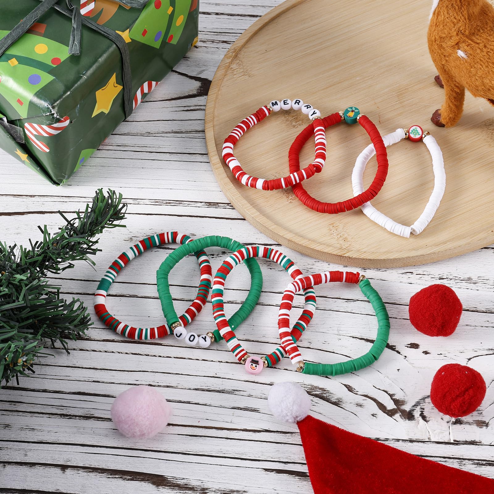 Mikovivi 7pcs Xmas Stackable Bracelets - Image 4