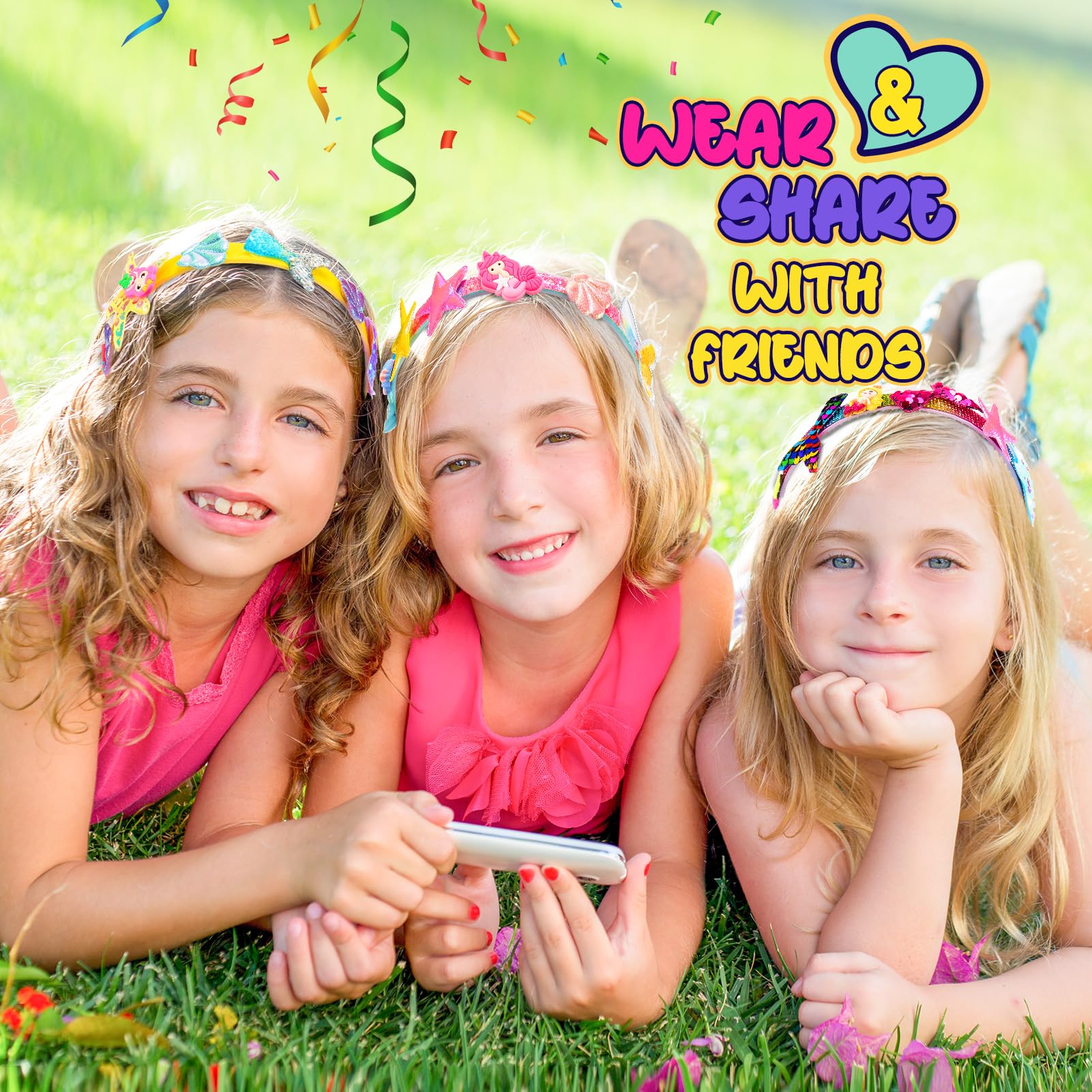 HappyKidsClub Giochi Bambina 4 5 6 7 8 9 10 Anni Femmina, Cerchietto Cerimonia Bambina Regalo Bambina 4 5 6 7 8 9 10 Anni Femmina Bambina 4-10 Anni Idee Regalo Lavoretti Creativi per Bambini