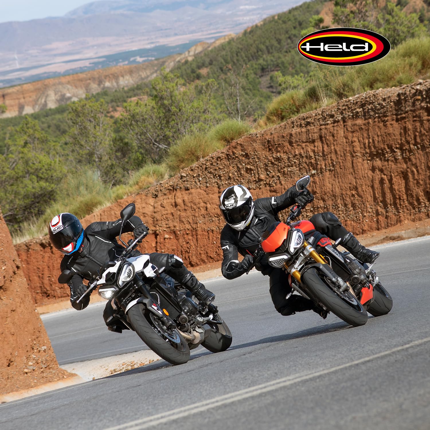 Held Torver Air Base - Motorrad Lederhose Herren - Soft-Rindleder - CE zertifiziert Schutzklasse AA - Protektorenhose mit Level 2 Softprotektoren - Verbindungsreißverschluss - Schwarz - Größe lang 110