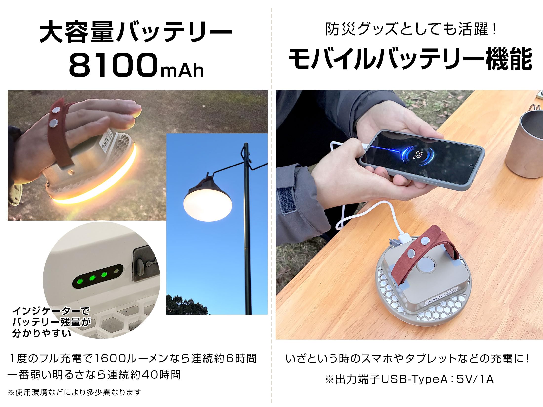 Amazon.co.jp: 三金商事 ランタン LEDランタン 充電式 1600ルーメン