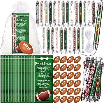 Supervitae 96 Pcs Football Party Favors Gift Include Football Ballpoint Pen