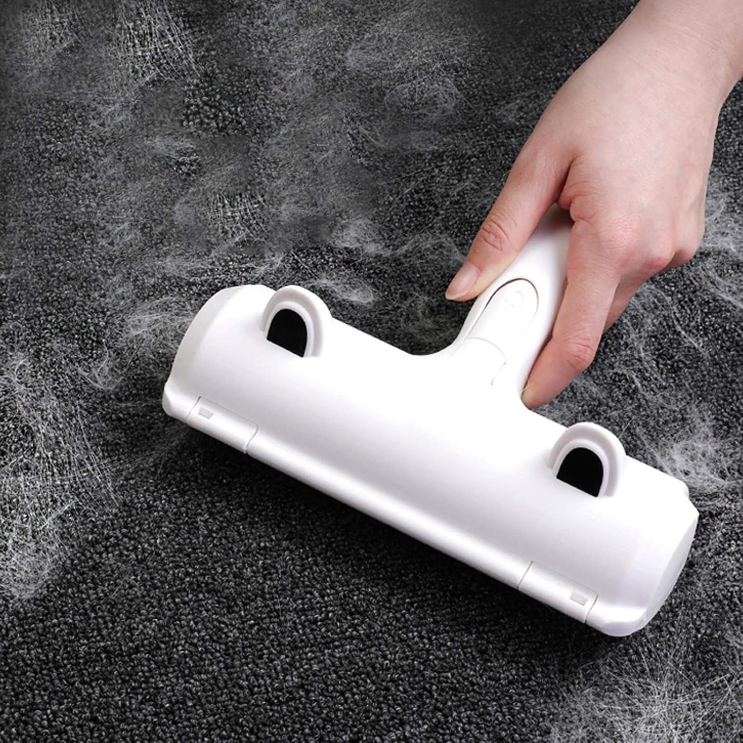 Brosse Anti-Poils Animaux Chat et Chien – Rouleau Réutilisable Épilateur, Enlève Poils sur Canapé, Lit, Tapis, Voiture, Arbre à Chat et Panier