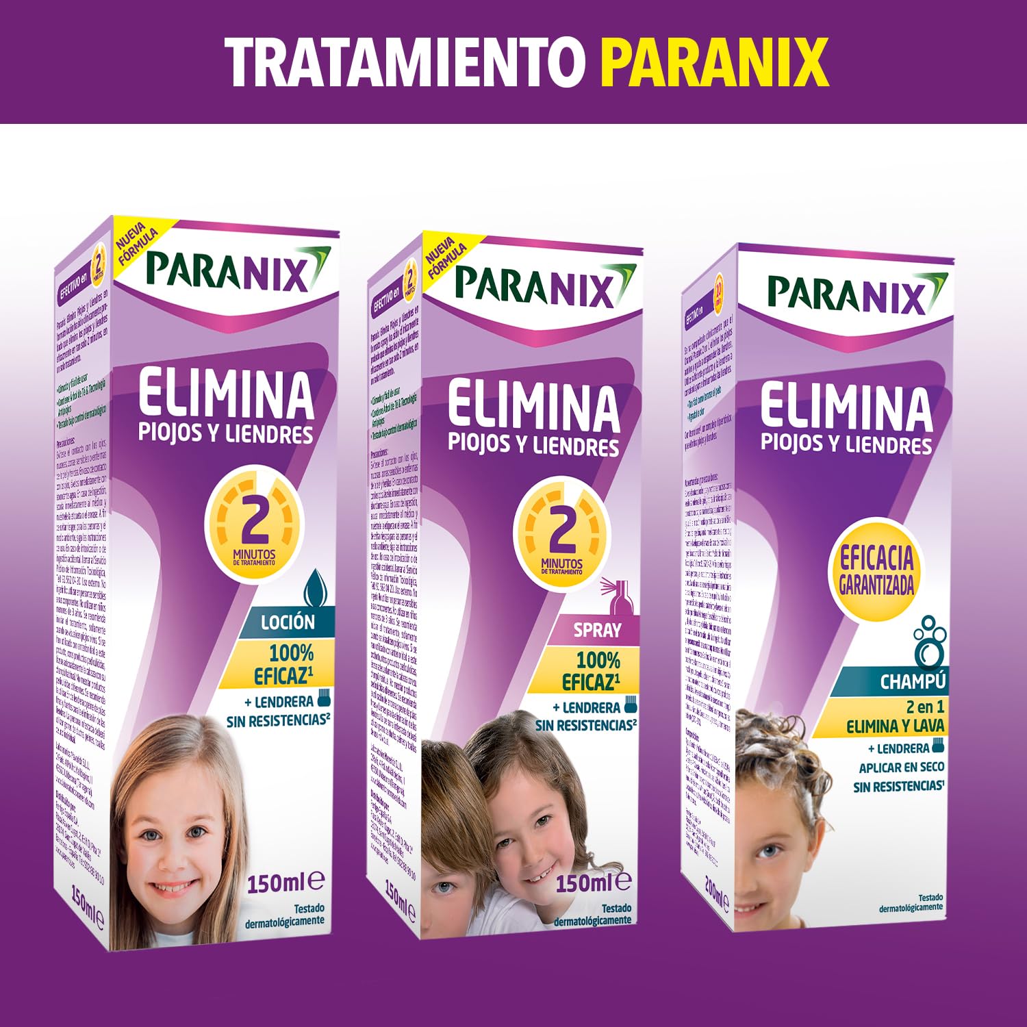 Paranix Spray Tratamiento para Piojos y Liendres - Incluye Lendrera - Sin insecticidas - 150 ml