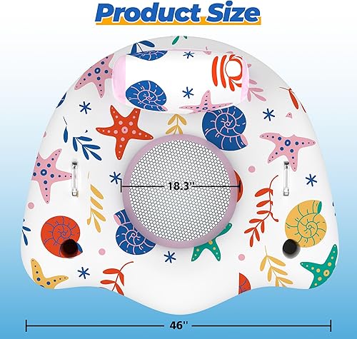 Miniatura 7 de Flotadores inflables de piscina para adultos, sillas flotantes con portavasos, flotadores de piscina resistentes para diversión acuática de verano,