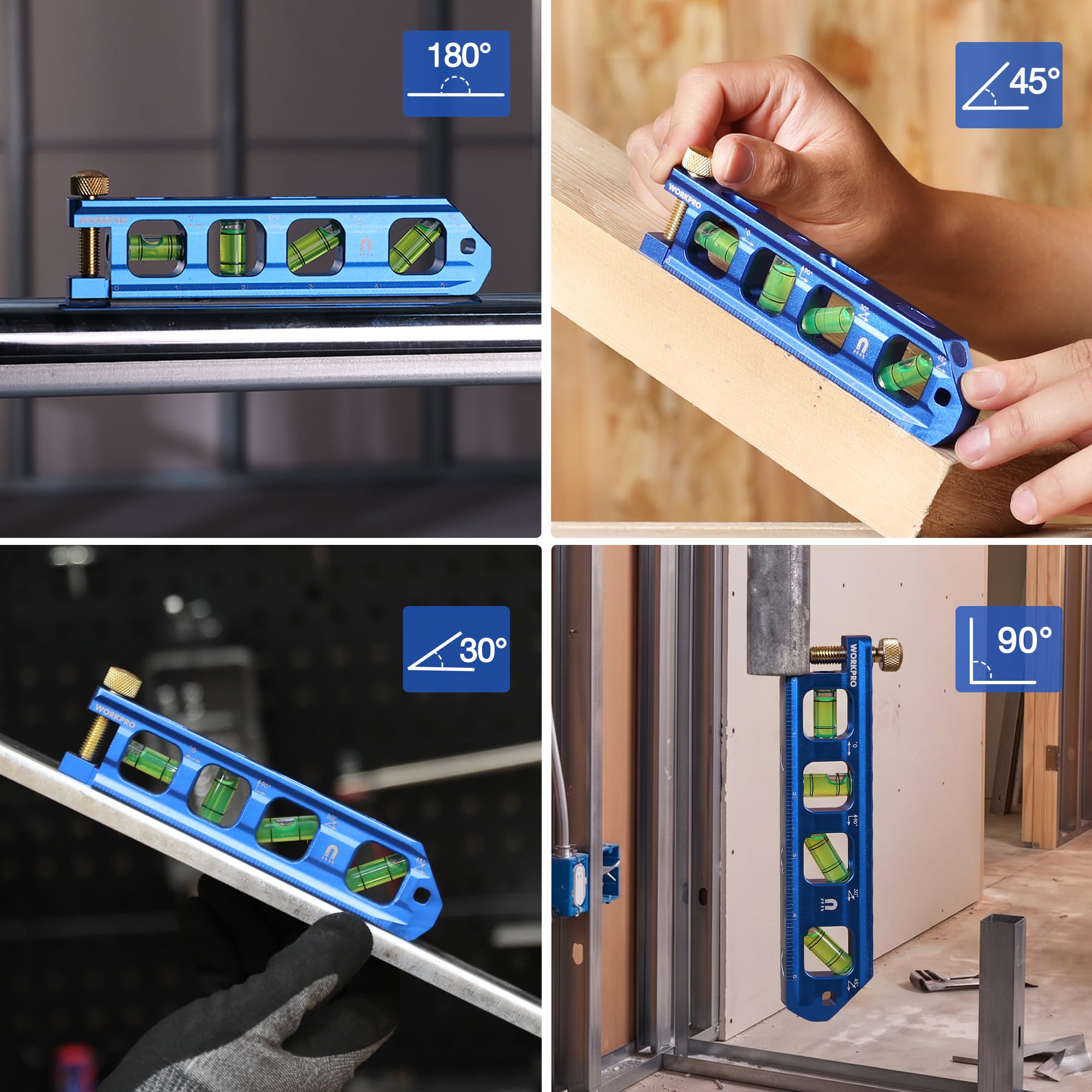 WORKPRO Magnetic Level - Accurate & Portable -5