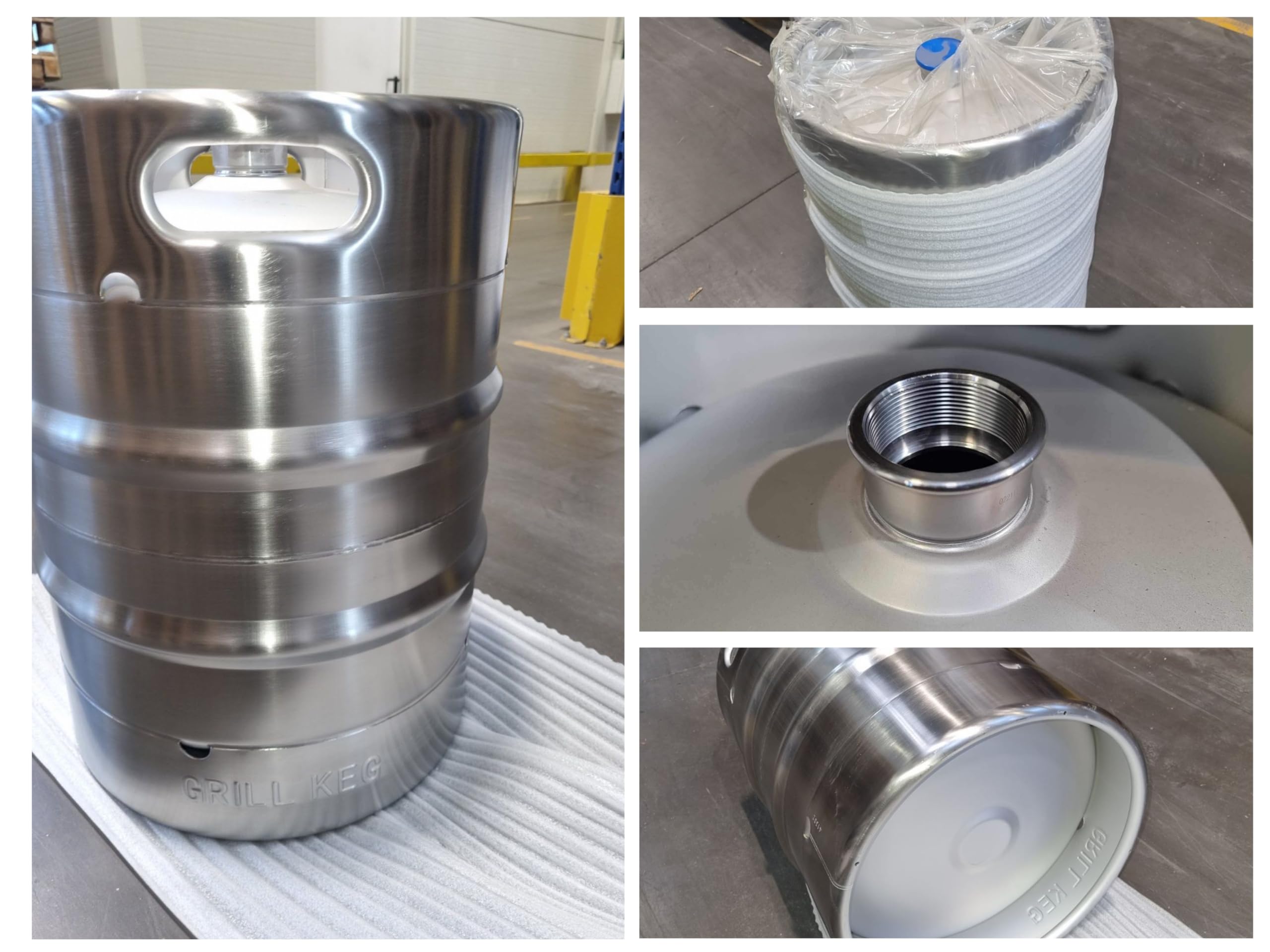 Stainless Steel Beer Keg, Grill Keg, 47-50L