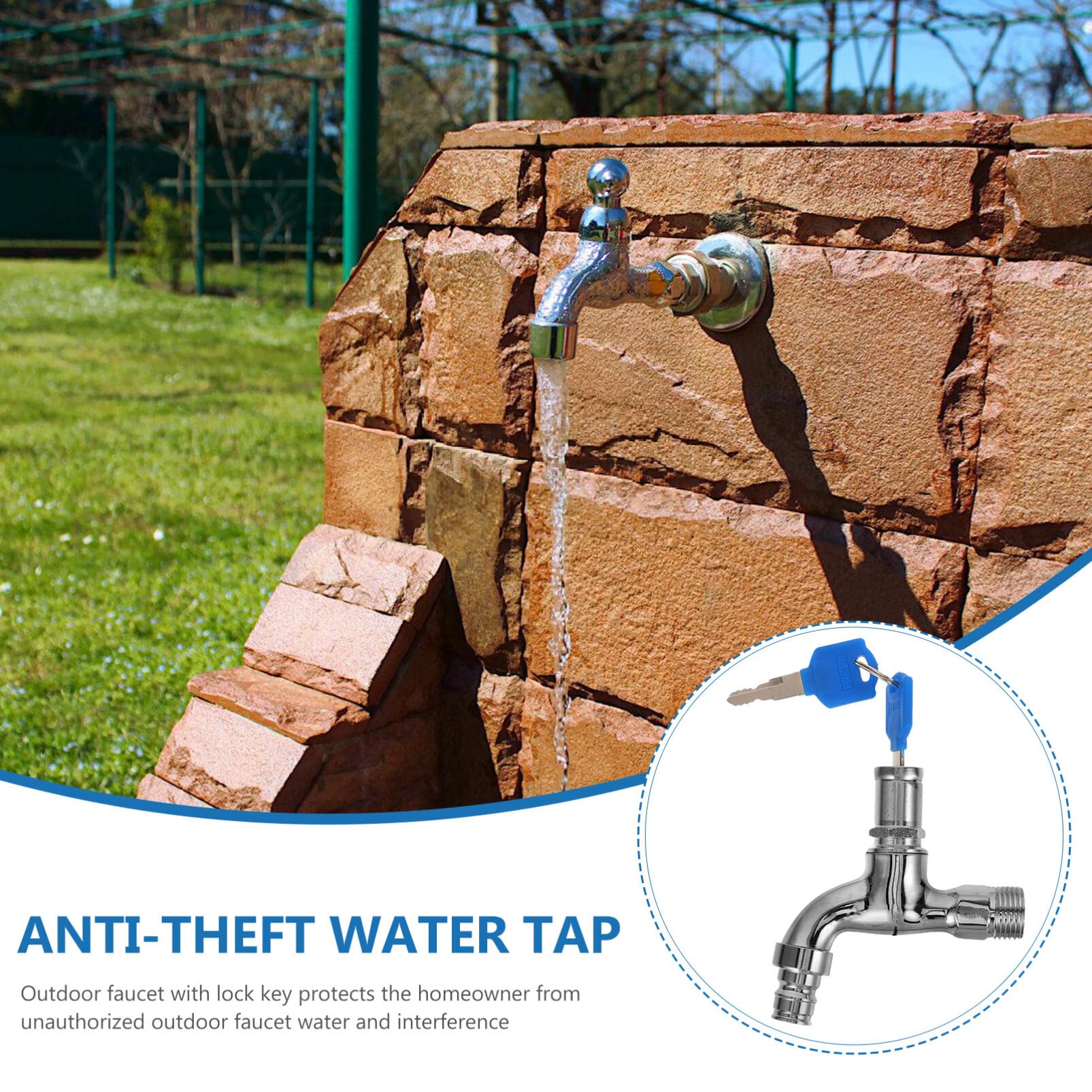 Llave Grifo Grifo Para Exteriores Con Cerradura De Llave Que