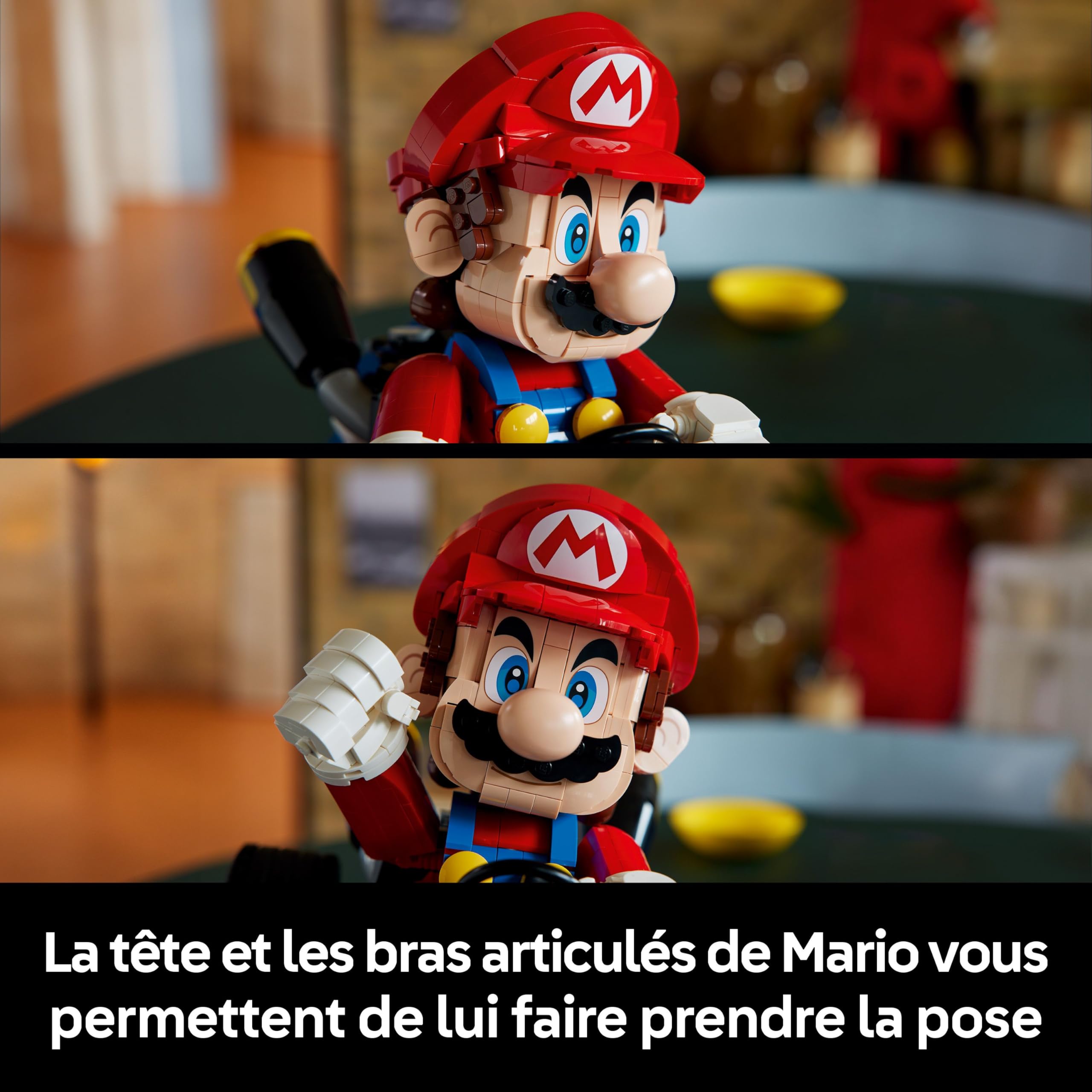 LEGO Mario Kart - Mario Et Kart Standard - Figurine Collector De Personnage Nintendo - Maquette De Voiture à Construire pour Fans De Jeux Vidéo - Cadeau pour Adulte 72037