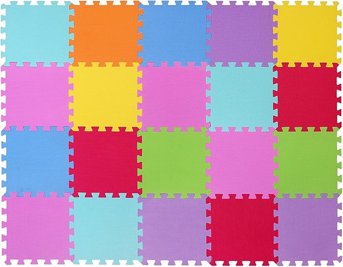 EVA Foam Puzzle Play Mat para Bebé - 20 Piezas - Multicolor miniatura 2