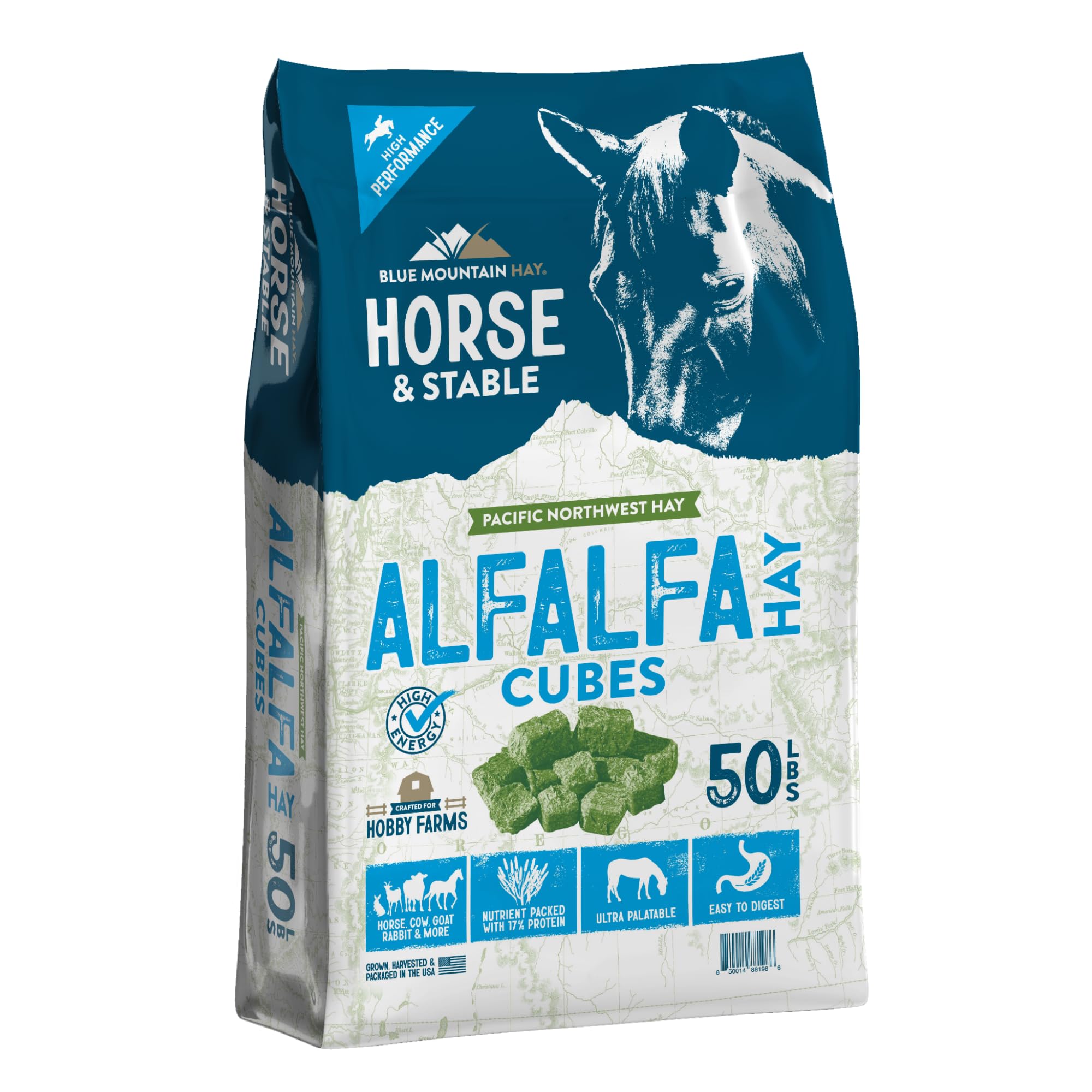 Blue Mountain Hay High-Altitude Alfalfa Hay Cubes