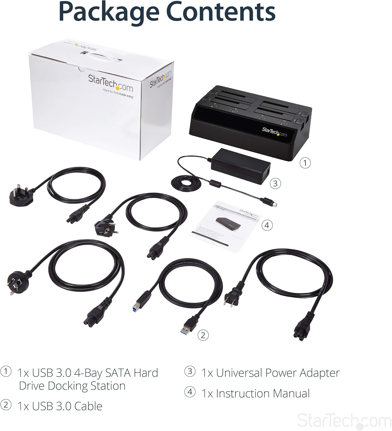 70% Off Discount StarTech.com 4 Bay USB 3.0 (5 Gbps) Hard Drive Docking Station w/ UASP for 2.5 & 3.5 SATA SSD HDD - Multiple External Hard Drive Dock (SDOCK4U33) Big Sale StarTech.com 4 Bay USB 3.0 (5 Gbps) Hard Drive Docking Station w/ UASP for 2.5 & 3.5 SATA SSD HDD - Multiple External Hard Drive Dock (SDOCK4U33)