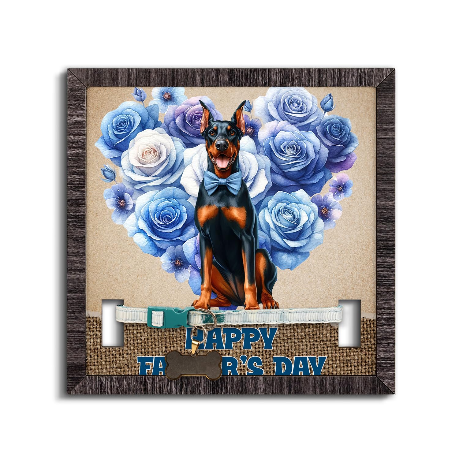 Amazon.com - Ninety3POD Doberman Pinscher Proud Dad Happy