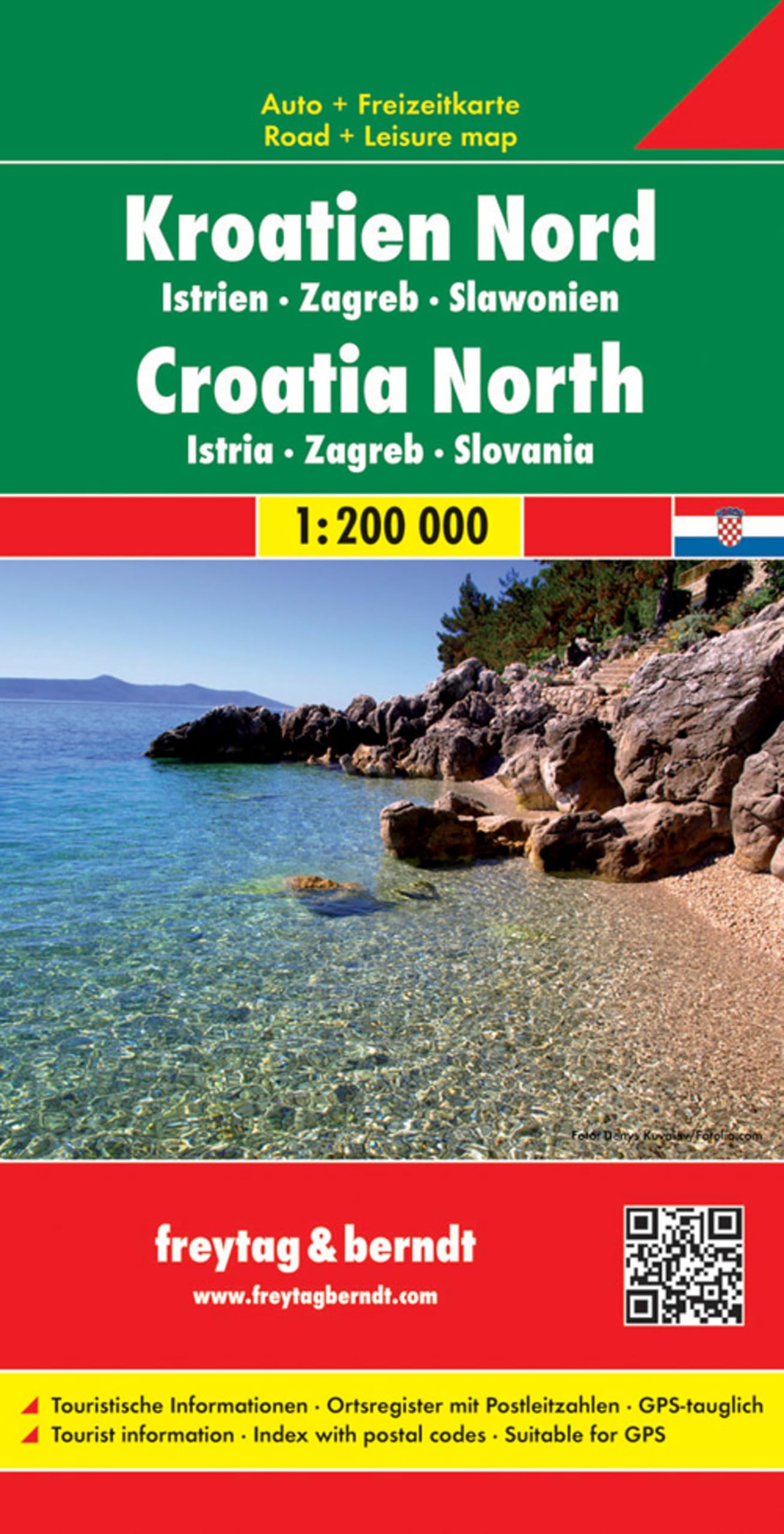 Croatia, North Istria Road Map: Toeristische wegenkaart 1:200 000