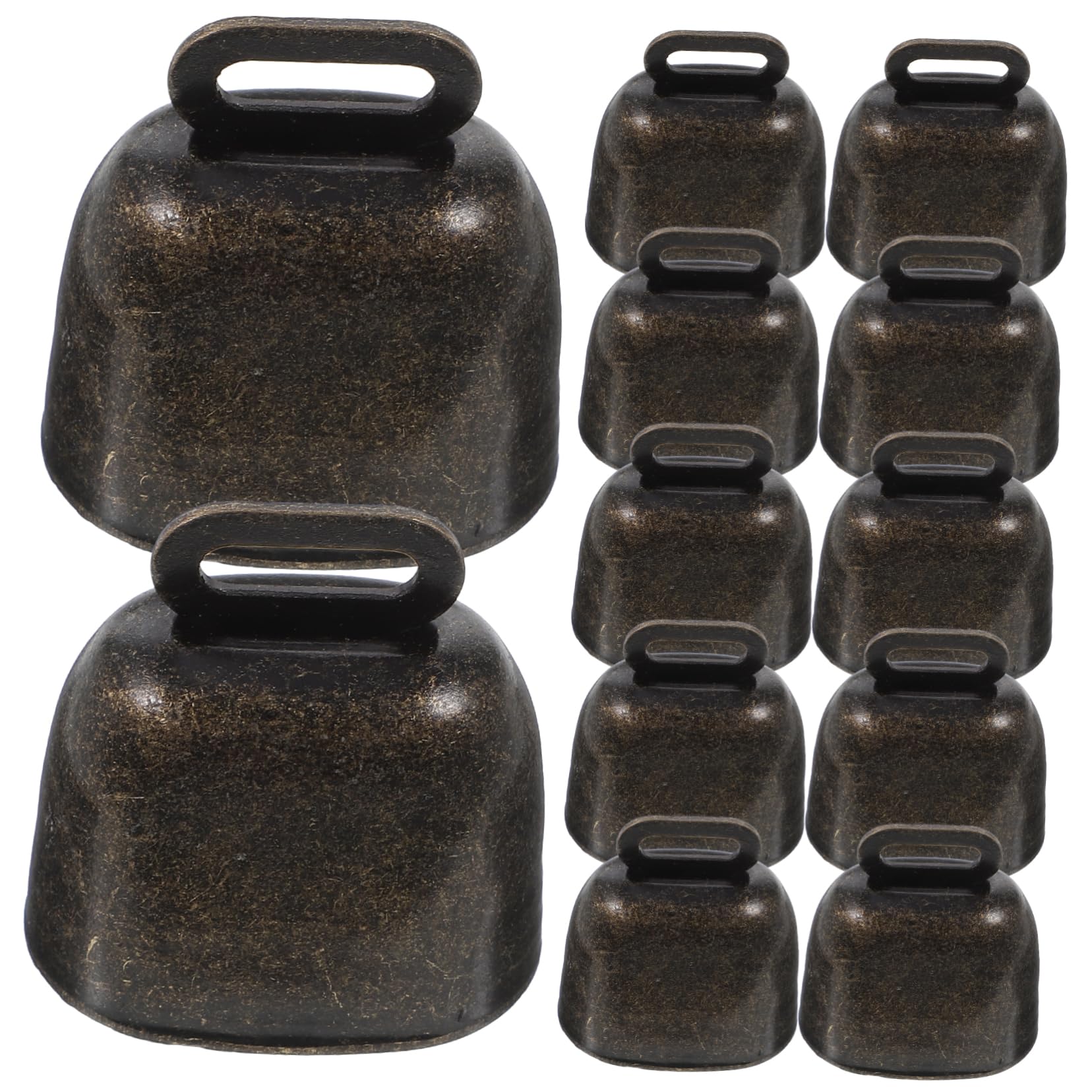 Happyyami Cow Horse Sheep Bell Vintage Christmas Bells Livestock Bell Iron Hanging Bells Home Decor