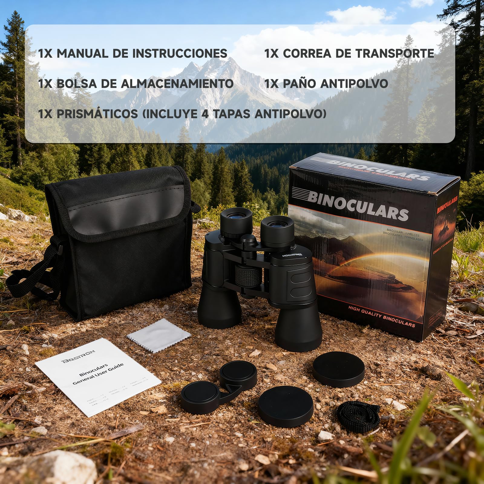 Prismáticos 10x50 Profesionales HD para Observación Aves | Binoculares Adultos Potente,Prismaticos Vision Nocturna HD Portátiles impermeables para Fútbol, Conciertos,Senderismo