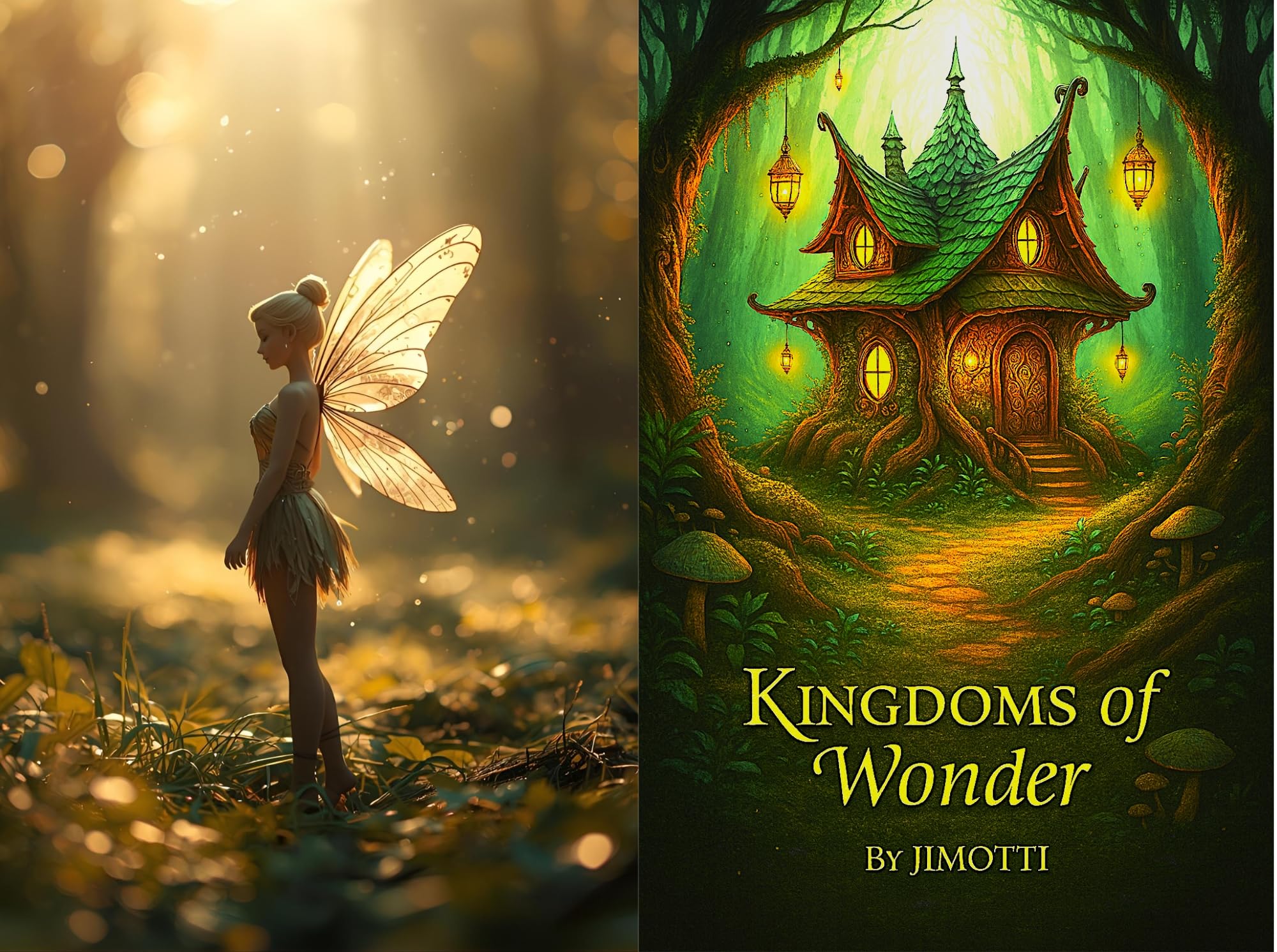 Kingdoms of Wonder album fantastique habitat nain et fée livre anglais