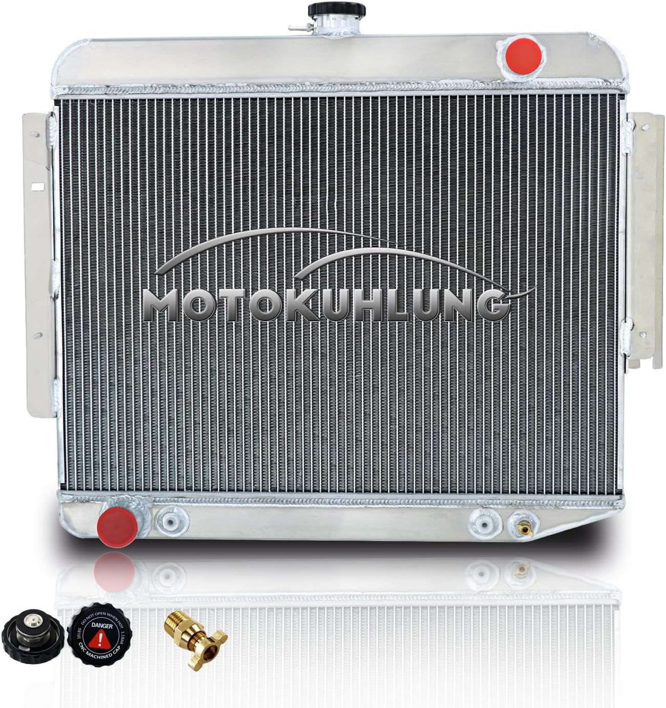 3 Row Core All Aluminum radiator For 1966-1969 1967 1968 Dodge Charger 500 R/T Big Block V8 6.3L 7.0L 7.2L