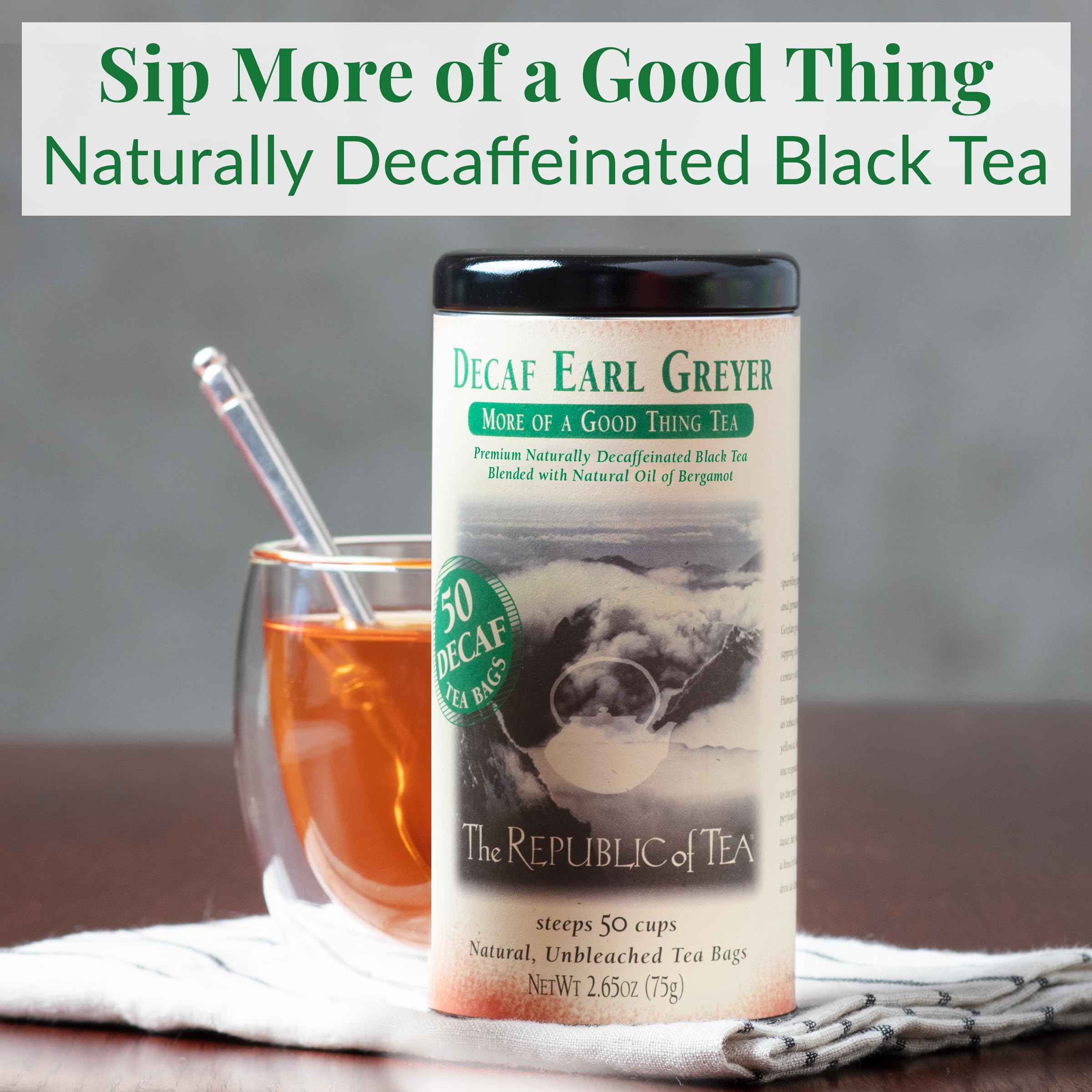 Amazon.com : The Republic of Tea - Earl Greyer Decaf Tea, 50 Count