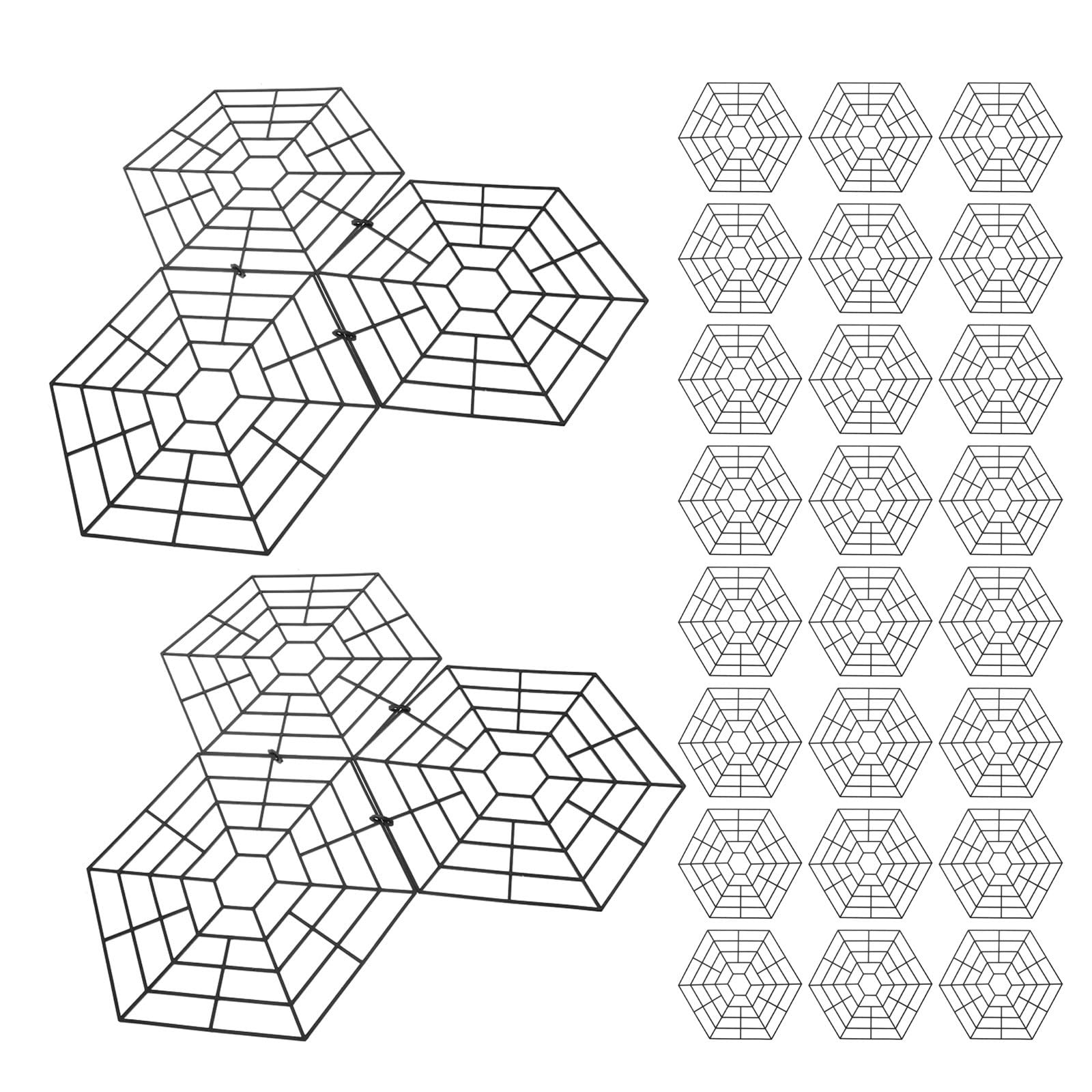 Filet Flottant Hexagonal pour Bassin à Poissons, 40 Pièces