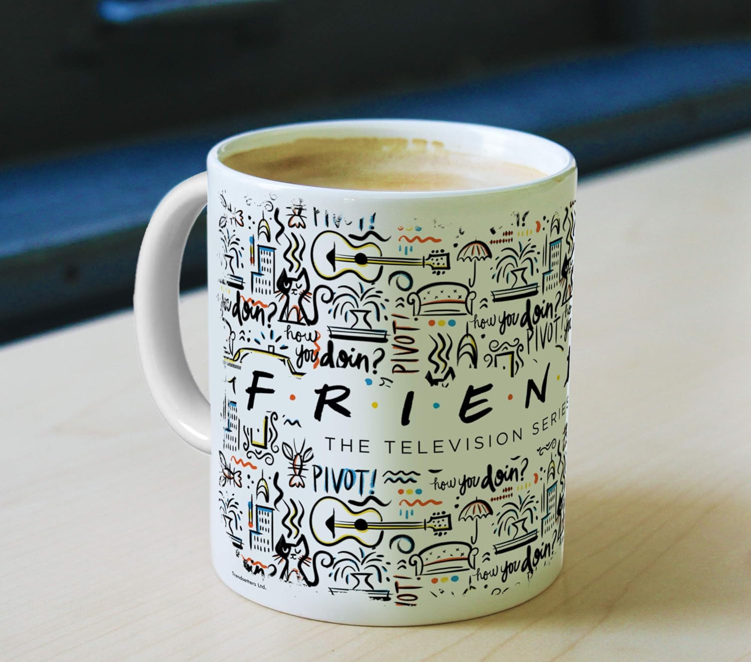 Trend Setters Friends the Television Show - 25 Years - OFFICIAL MERCHANDISE - 11 oz White Ceramic Coffee or Tea Mug – Perfect for Gifting or Collecting WMUG1004 - Image 8