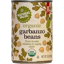 Natural Value Organic Garbanzo Beans, 15 Ounce Pack of 12